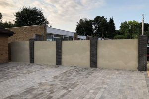 Brett paving installation and new boundary walls 4