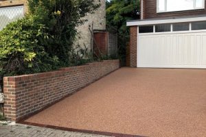 Resin driveway and new boundary walls 2