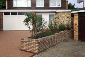 Resin driveway and new boundary walls 4